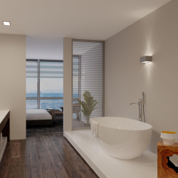 Artemis Leonia Özgür Küvet Mat Beyaz 170x85 - ARTEMİS