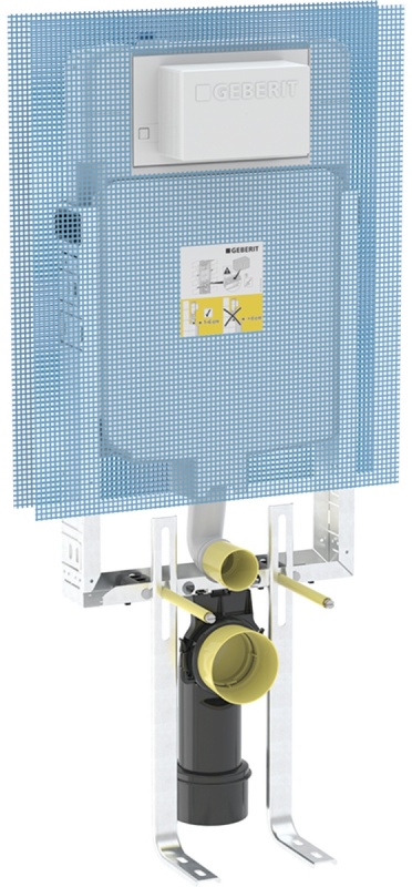 Geberit Asma Klozet için Geberit Kombifix Elemanı, 109 Cm, Alpha Gömme Rezervuar 8 Cm ile, Ayak Destekleri ile - 110174001 - 1