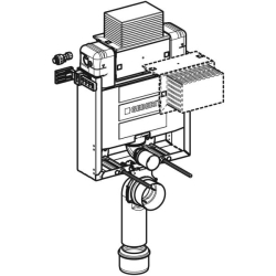 Asma klozet için Geberit Kombifix elemanı, 82 cm, Alpha gömme rezervuar ile 12 cm - 2