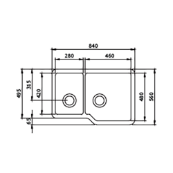 Bocchi 1506 Büyük Sotto Mutfak Eviye Tel Izgarası - 2