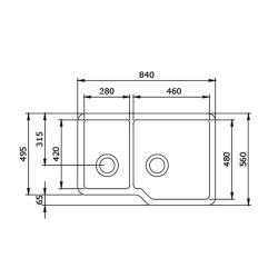 Bocchi 1506 Sotto Mutfak Eviye Tel Izgarası - 2