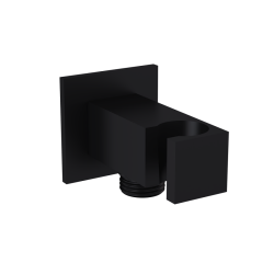 Bocchi Askılı El Duşu Çıkış Dirseği, Siyah - BOCCHI