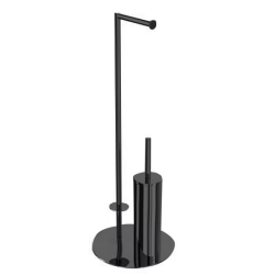 Bocchi Ayaklı Tuvalet Kağıtlık ve Fırçalık Siyah - BOCCHI