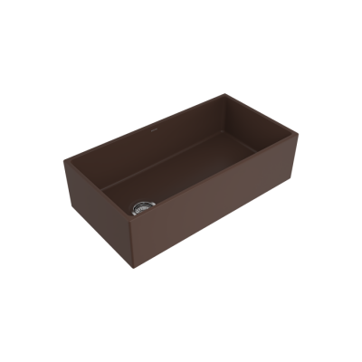 Bocchi Contempo 91 cm Mutfak Eviyesi Mat Kahve - 1