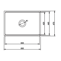 Bocchi Contempo Step Rim 70 cm Mutfak Eviyesi Mat Kahve - 2