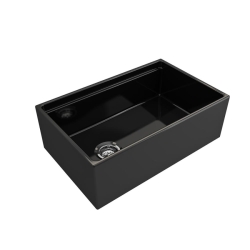 Bocchi Contempo Step Rim Mutfak Eviyesi 76 cm Parlak Siyah 1344-005-0120 - BOCCHI