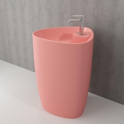 Bocchi Etna Batarya Banklı Monoblok Lavabo 58 cm Mat Somon 1337-032-0126 - BOCCHI