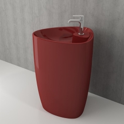 Bocchi Etna Batarya Banklı Monoblok Lavabo 58 cm Parlak Kırmızı 1337-019-0126 