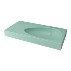 Bocchi Etna Etajerli Lavabo 90 cm Mat Mint Yeşil 1115-033-0125 - 1