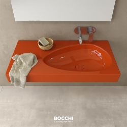 Bocchi Etna Etajerli Lavabo 90 cm Parlak Turuncu 1115-012-0125 - 3