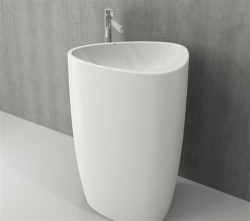 Bocchi Etna Monoblok Yerden Lavabo Parlak Beyaz 1075-001-0125 - 5