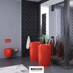 Bocchi Etna Monoblok Yerden Lavabo Parlak Turuncu 1075-012-0125 - 2