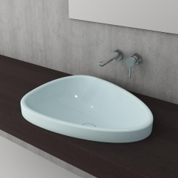 Bocchi Etna Tezgah Üstü Lavabo 58 cm Mat Buz Mavi 1112-029-0125 - 2