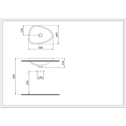 Bocchi Etna Tezgah Üstü Lavabo 58 cm Mat Gri 1112-006-0125 - 3