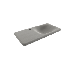 Bocchi Fenice 90 cm Etajerli Lavabo Mat Beton - BOCCHI