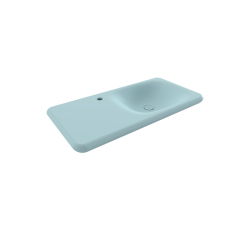 Bocchi Fenice 90 cm Etajerli Lavabo Mat Buz Mavisi - BOCCHI