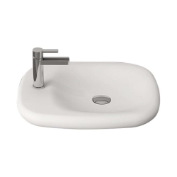 Bocchi Fenice Çanak Lavabo, 54 cm, Mat Beyaz 1489-002-0126 