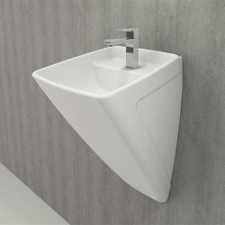 Bocchi Firenze Asma Monoblok Lavabo, 48 cm, Mat Beyaz 1082-002-0126 - 2