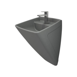 Bocchi Firenze Asma Monoblok Lavabo, 48 cm, Mat Gri 1082-006-0126 