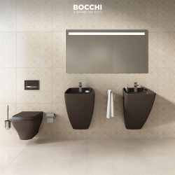 Bocchi Firenze Asma Monoblok Lavabo, 48 cm, Mat Kahverengi 1082-025-0126 - 2