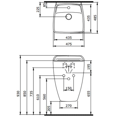 Bocchi Firenze Asma Monoblok Lavabo P.Burgonya Bordosu - 2