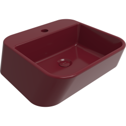 Bocchi Firenze Çanak Lavabo 50 cm P.Burgonya Bordosu - 1