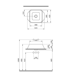 Bocchi Firenze Çanak Lavabo Mat Gri 1005-006-0125 