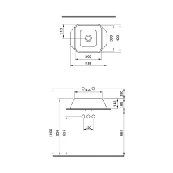 Bocchi Firenze Çanak Lavabo Mat Yeşil 1005-027-0125 - 3