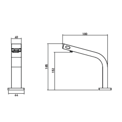 Bocchi Fotoselli Sabun ve Tek Su Girişli Lavabo Bataryası - 2
