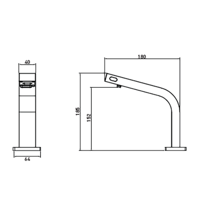 Bocchi Fotoselli Sabun ve Tek Su Girişli Lavabo Bataryası - 2