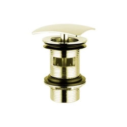 Bocchi Lavabo Süzgeci Su Taşma Deliksiz Kare Basmalı Altın - BOCCHI