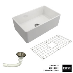 Bocchi Lavello 76 cm Seramik Eviye(Tel Izgara ve Sifon Dahil ) - BOCCHI