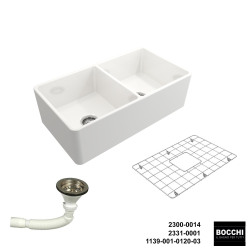 Bocchi Lavello 84 cm Seramik Eviye (Tel Izgara ve Sifon Dahil ) - BOCCHI