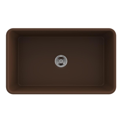 Bocchi Lavello Desenli Seramik Eviye 76 Cm Mat Kahverengi 1336-025-0120 - 2