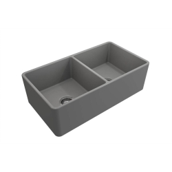 Bocchi Lavello Mutfak Eviyesi 85 cm Çift Gözlü Mat Gri 1139-006-0120-03 - BOCCHI