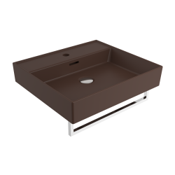 Bocchi Milano 50 cm Lavabo Batarya Delikli Mat Kahve - 1