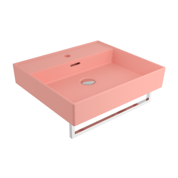 Bocchi Milano 50 cm Lavabo Batarya Delikli Mat Somon - BOCCHI