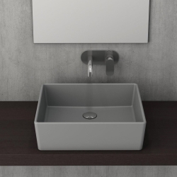 Bocchi Milano Çanak Lavabo 50 cm Mat Gri 1215-006-0125 - 2