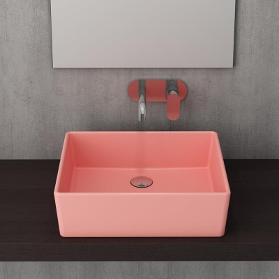 Bocchi Milano Çanak Lavabo 50 cm Mat Somon 1215-032-0125 - 2