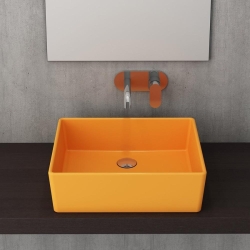 Bocchi Milano Çanak Lavabo 50 cm Parlak Mandalina Sarısı 1215-021-0125 - 2