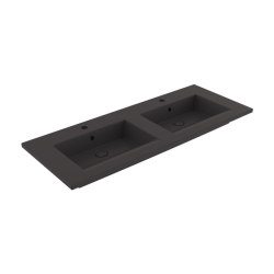 Bocchi Milano Çift Gözlü Lavabo 120 cm Mat Antrasit 1111-020-0126 