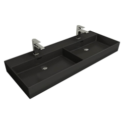 Bocchi Milano Çift Gözlü Lavabo 120 cm Mat Antrasit 1393-020-0132 