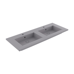 Bocchi Milano Çift Gözlü Lavabo 120 cm Mat Gri 1111-006-0126 