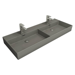 Bocchi Milano Çift Gözlü Lavabo 120 cm Mat Gri 1393-006-0132 