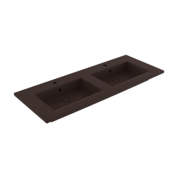Bocchi Milano Çift Gözlü Lavabo 120 cm Mat Kahverengi 1111-025-0126 