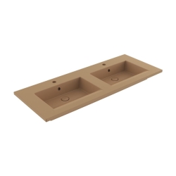 Bocchi Milano Çift Gözlü Lavabo 120 cm Mat Kaşmir 1111-011-0126 