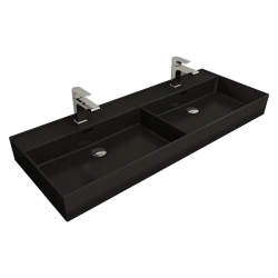 Bocchi Milano Çift Gözlü Lavabo 120 cm Mat Siyah 1393-004-0132 