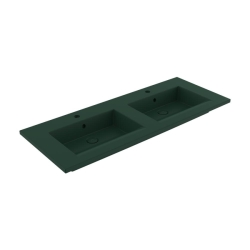 Bocchi Milano Çift Gözlü Lavabo 120 cm Mat Yeşil 1111-027-0126 