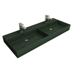 Bocchi Milano Çift Gözlü Lavabo 120 cm Mat Yeşil 1393-027-0132 