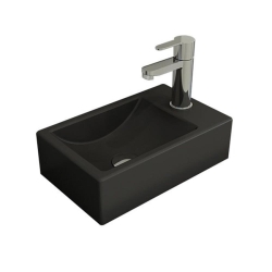 Bocchi Milano Dar Sağ Lavabo 37 Cm Mat Antrasit 1419-020-0126 